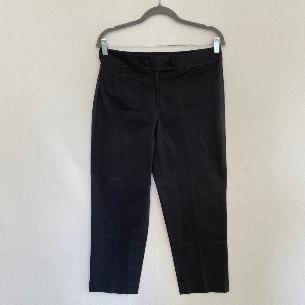 TALBOTS COLLECTION Women's Size 8 Stretch Black Ankle Pants